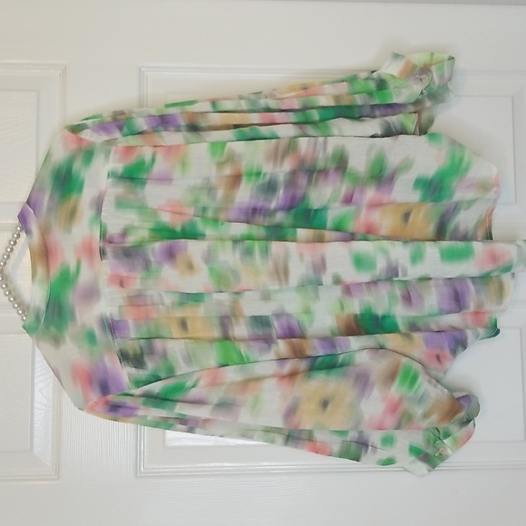 Pilcro Womens Pastel Color Longsleeve The Batwing Blouse By Anthropologie - Picture 7 of 14